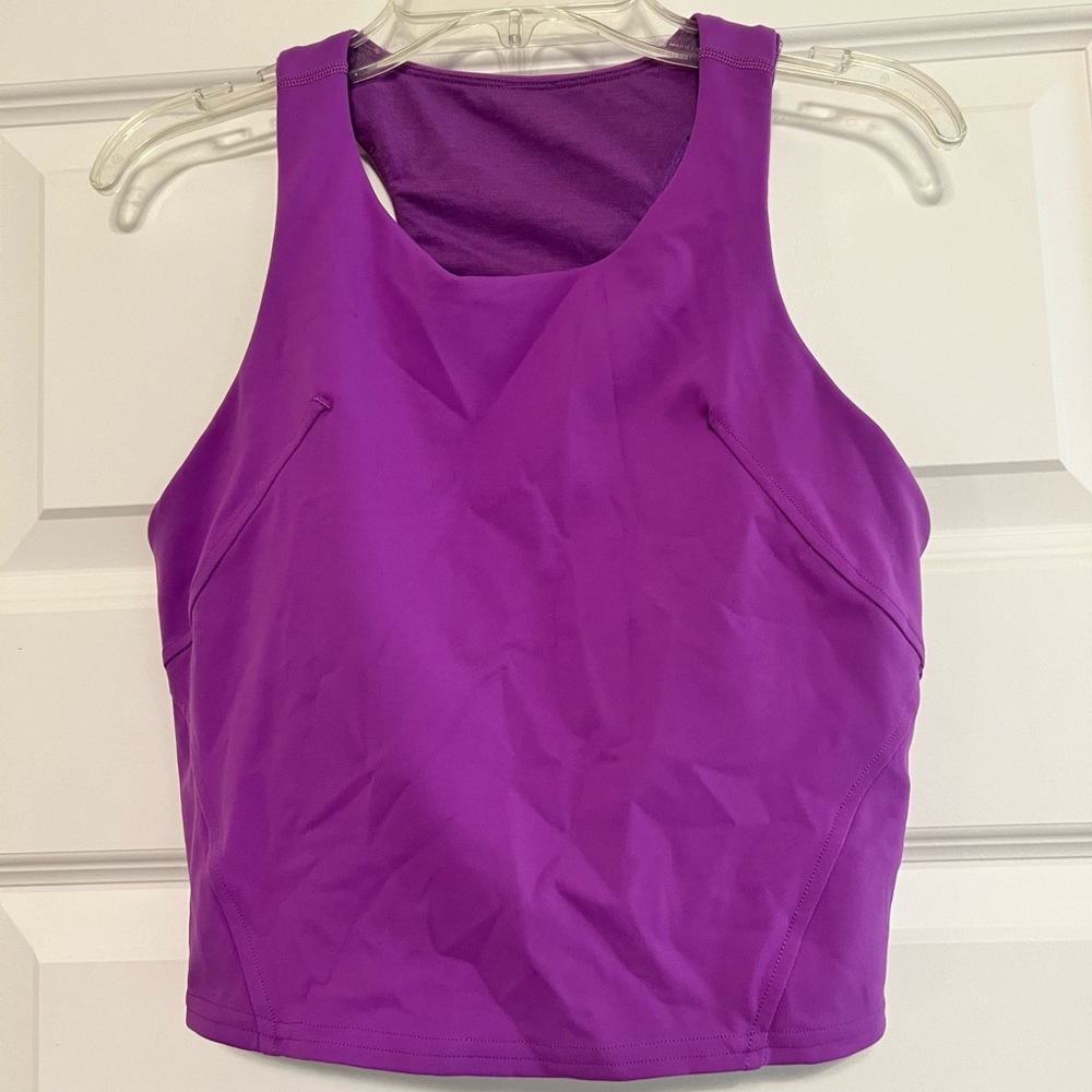 lululemon wonder train racer back sz 8